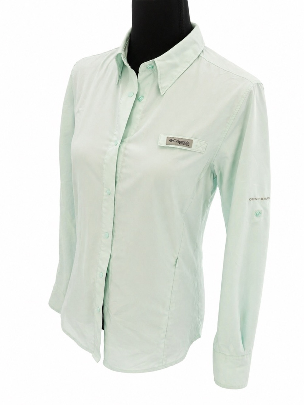Columbia Light Mint Green Button-Up Hiking 🥾 Shirt -worn once.